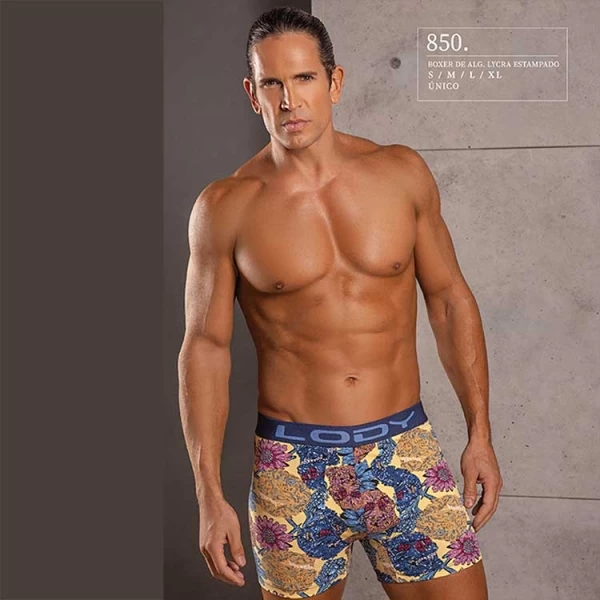 Lody Men ART LM850 Boxer Alg Lycra Con Estampa