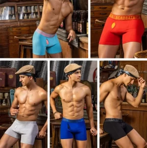 ART.AC5048 BOXER CON BRAGUETA ALGODON Y LYCRA COMBINADO